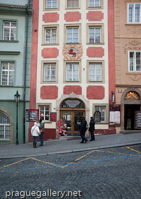House 'At The Red Lion' in Nerudova Street