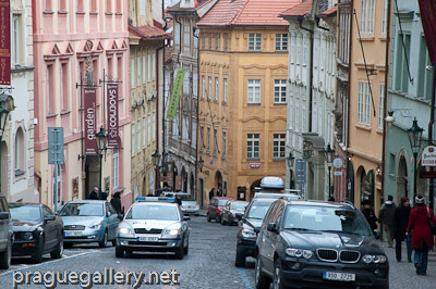 View of Nerudova Street