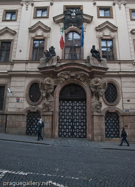 Thun-Hohenstein Palace in Nerudova hosts the Italian Embassy