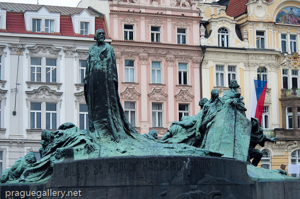 The Jan Hus memorial by Czech sculptor Ladislav Šaloun